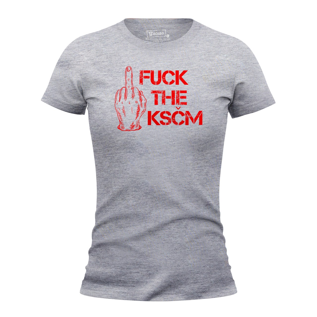 Dámské tričko s potiskem “Fuck the KSČM”