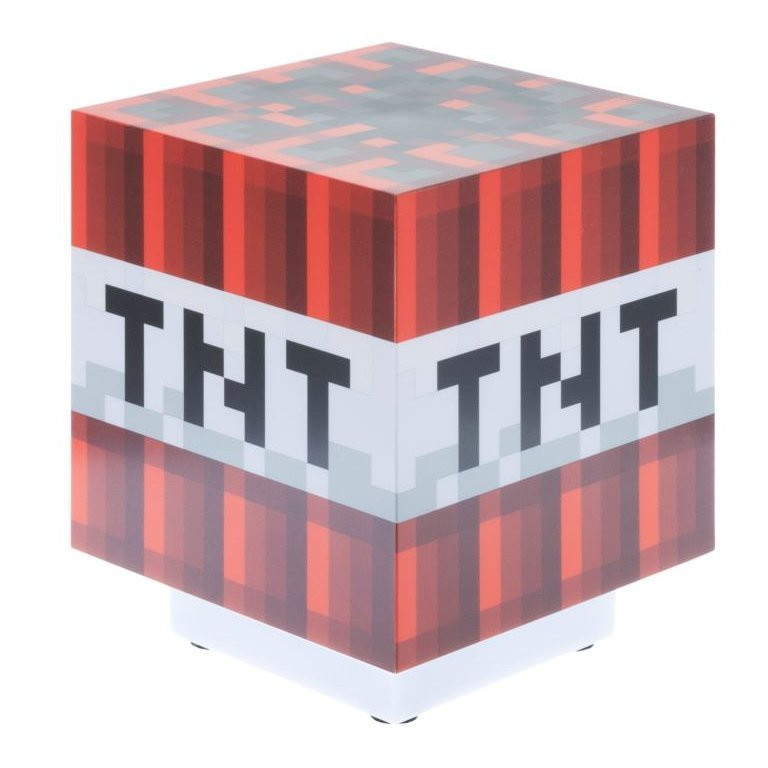 Dekorativní lampa Minecraft - TNT symbol - zvuková 9 x 11 x 9 cm (352482)