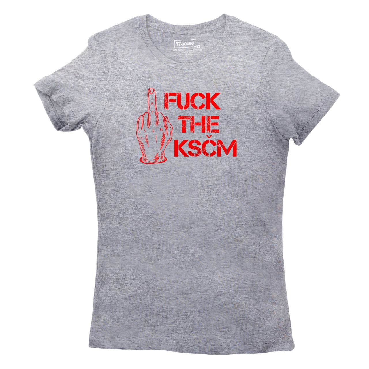 Dámské tričko s potiskem “Fuck the KSČM”