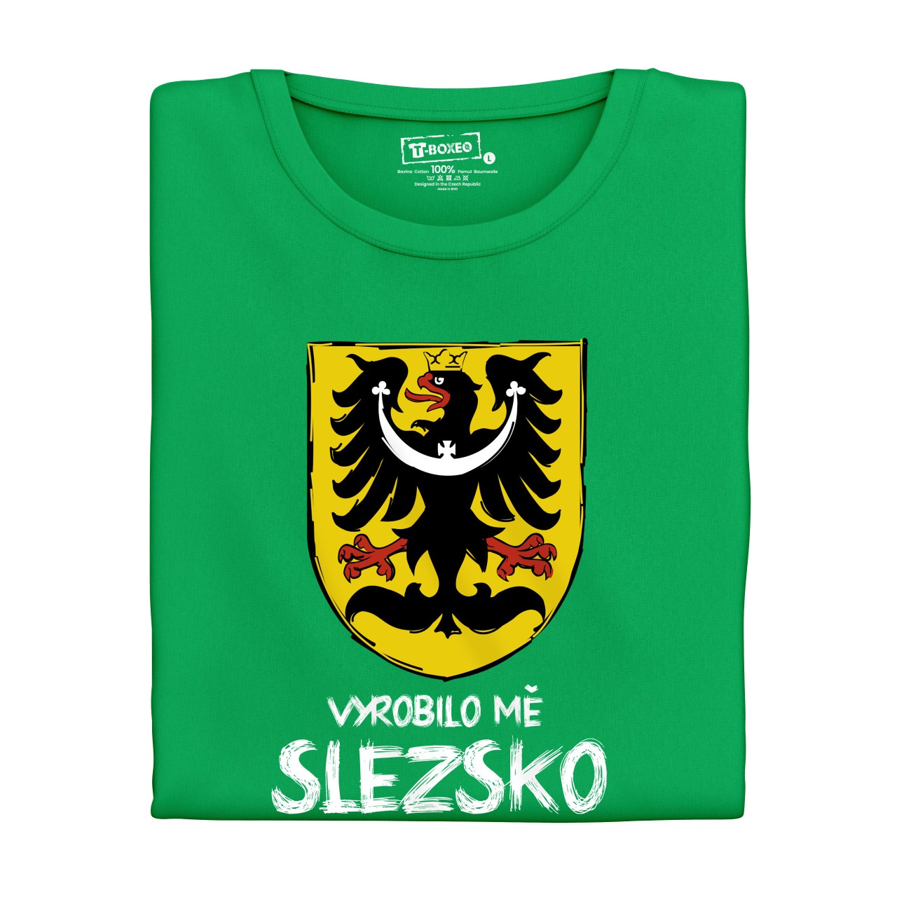 Pánské tričko s potiskem “Vyrobilo mě Slezsko” 