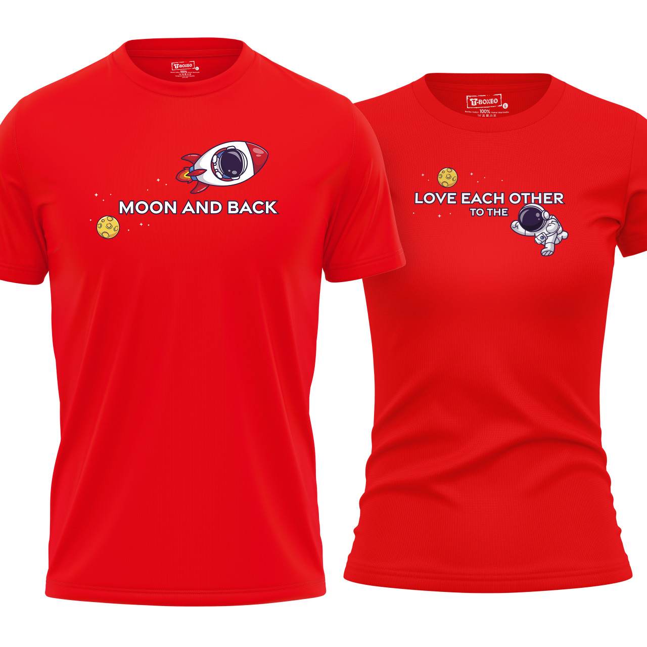 Dámské tričko s potiskem “Love each other to the Moon and back”