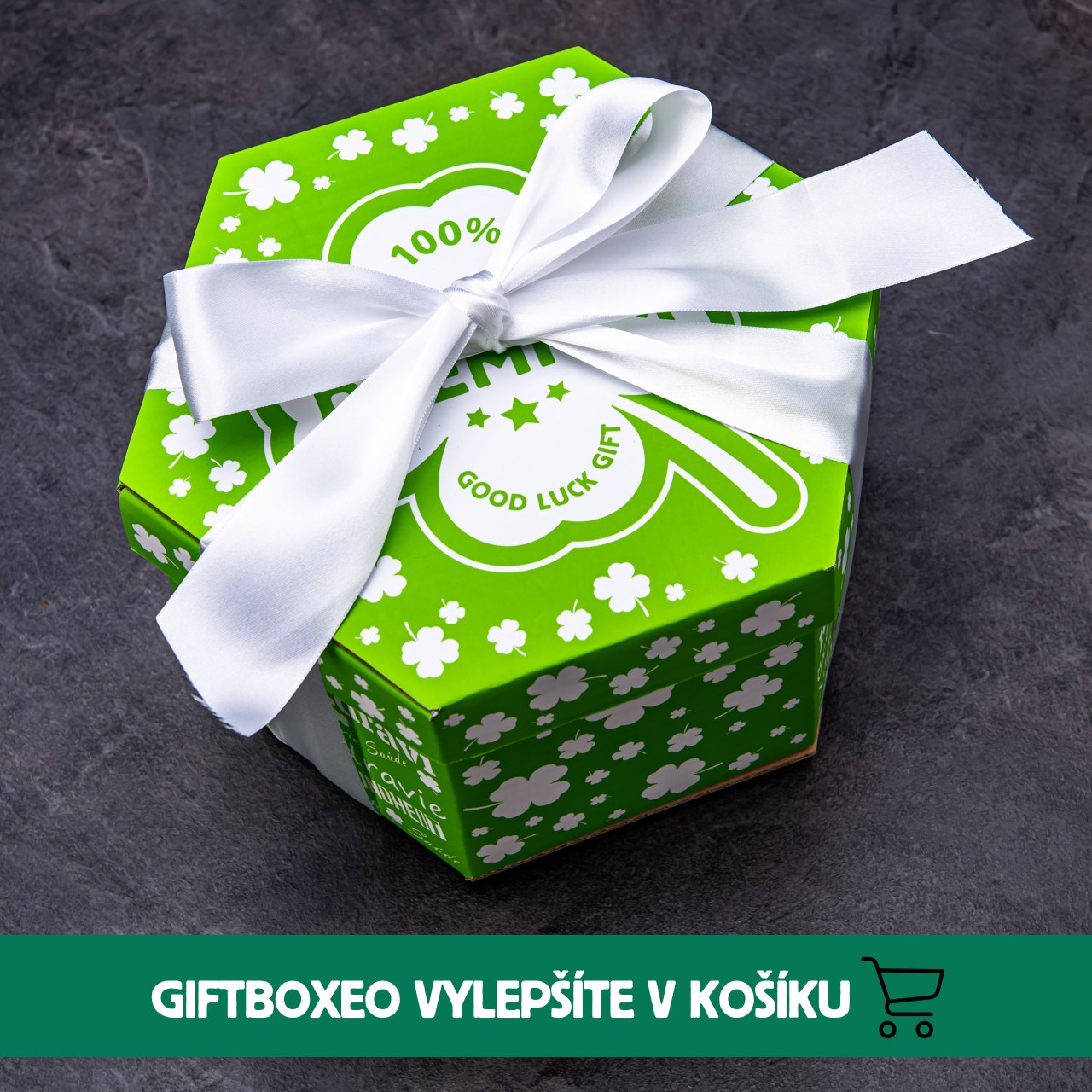 Giftboxeo plné kvalitní kosmetiky Růže a Mandlový květ - Čtyřlístek