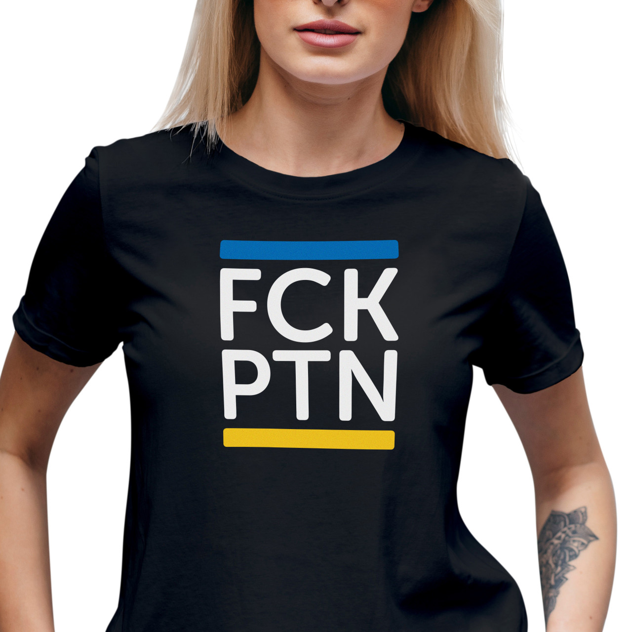Dámské tričko s potiskem “FCK PTN”