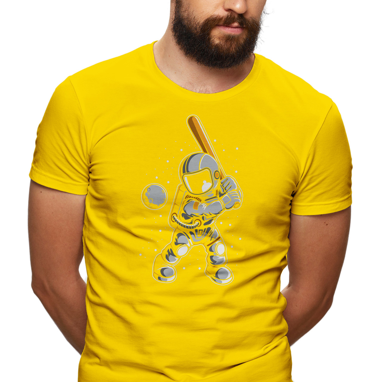 Pánské tričko s potiskem “Astronaut baseballista”