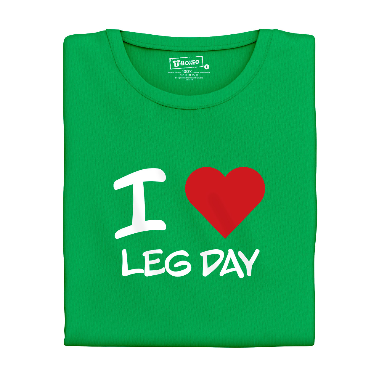 Pánské tričko s potiskem “I ♥️ Leg Day”