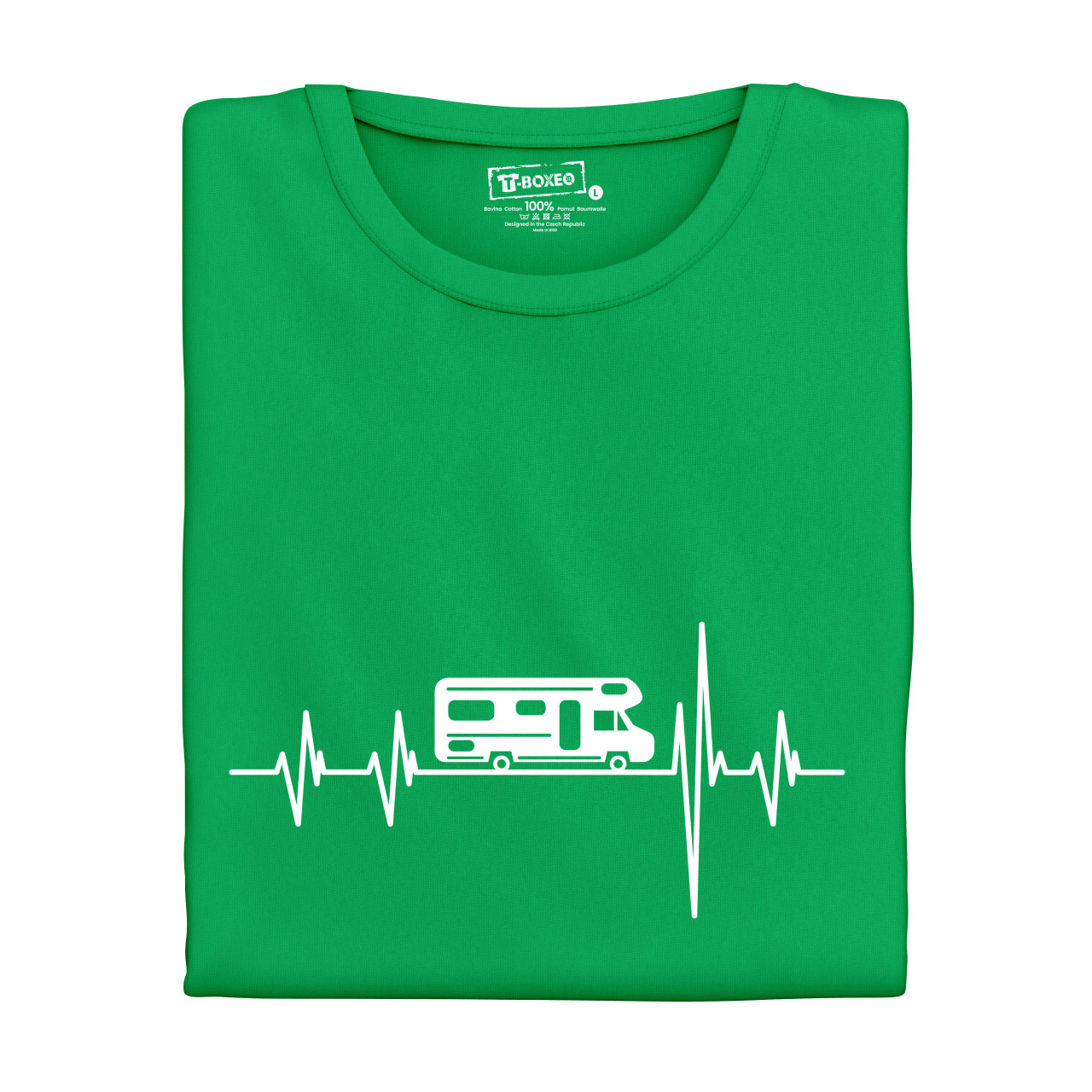 Pánské tričko s potiskem "Srdeční tep Karavan"