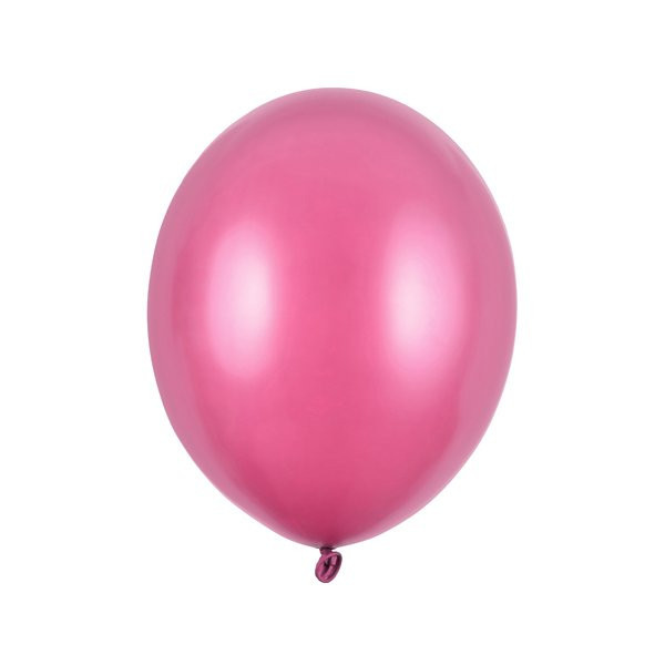 Latexový balónek - Metalická růžová tmavší 27cm - 100 ks