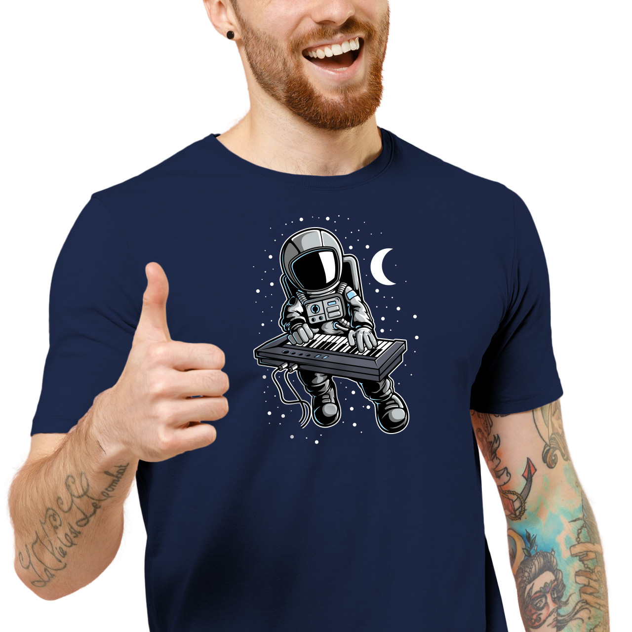 Pánské tričko s potiskem “Astronaut s keyboardem”