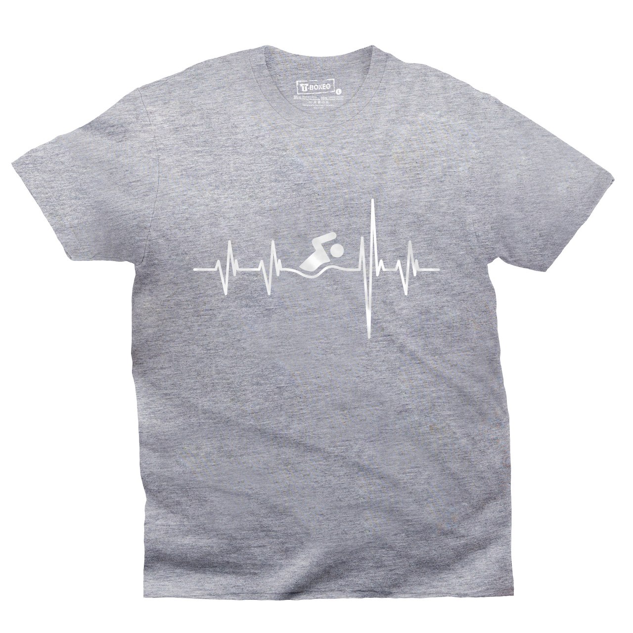 Pánské tričko s potiskem "Srdeční tep Plavání"