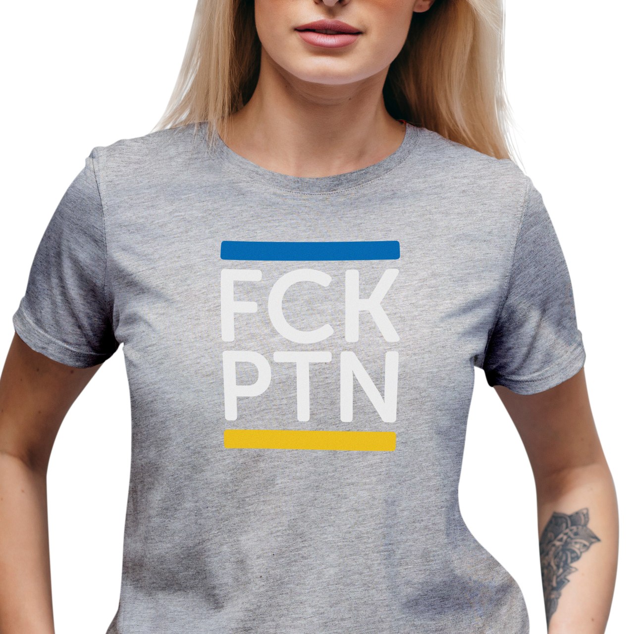 Dámské tričko s potiskem “FCK PTN”