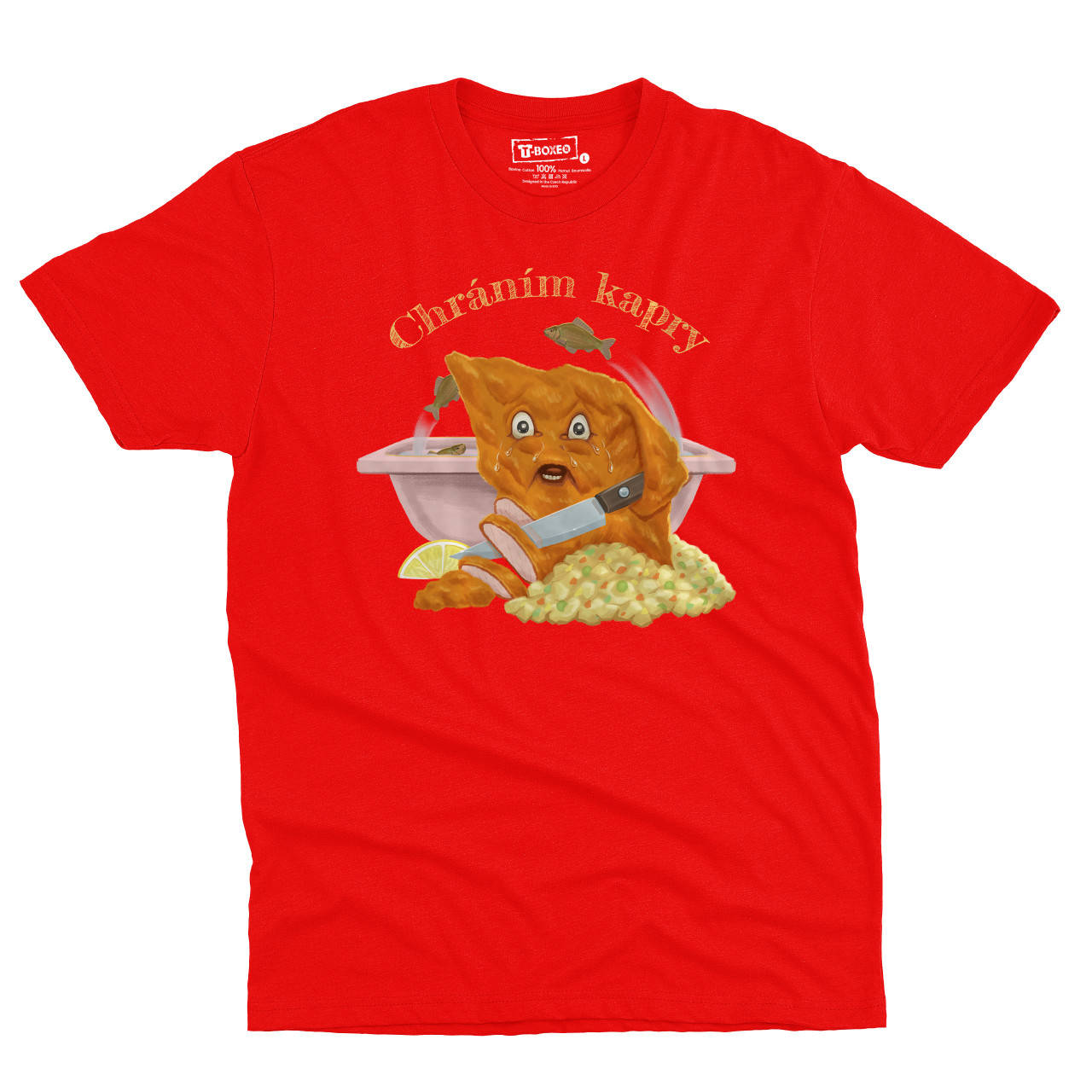 Pánské tričko s potiskem "Chráním kapry"