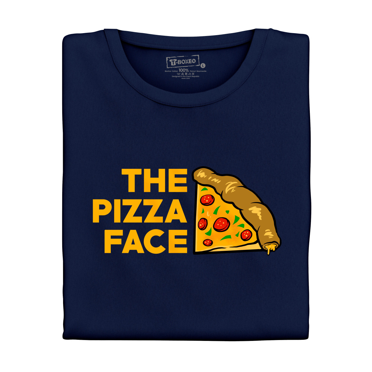 Pánské tričko s potiskem "The Pizza face"