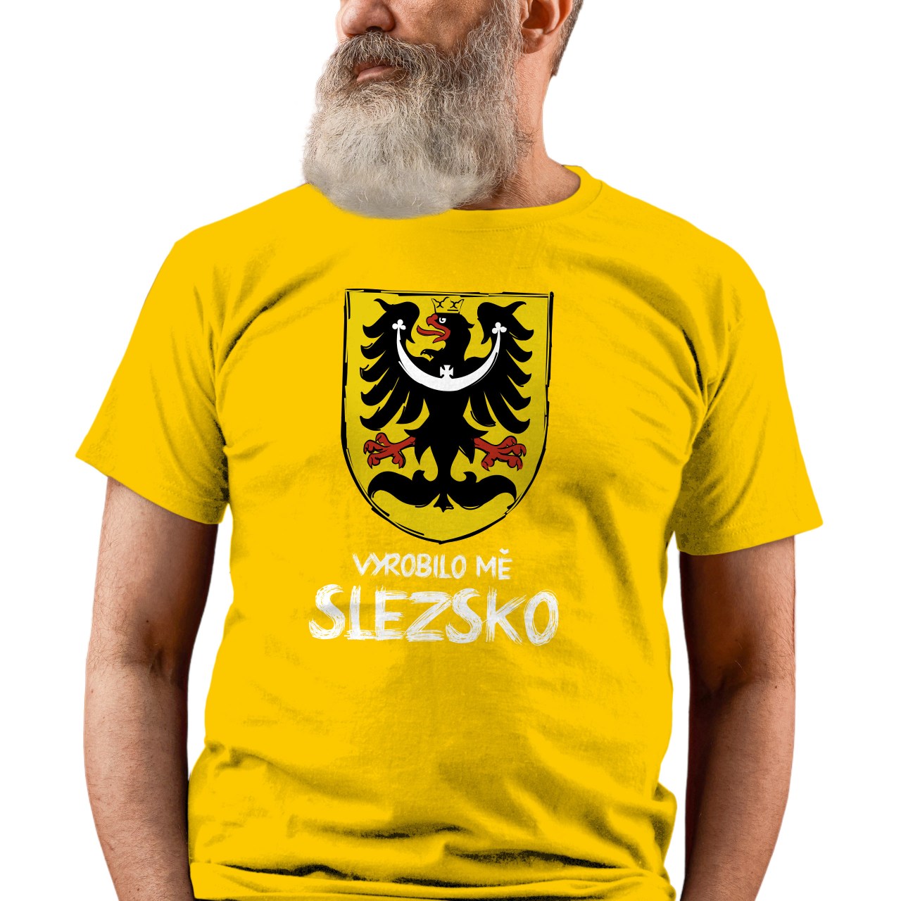 Pánské tričko s potiskem “Vyrobilo mě Slezsko” 
