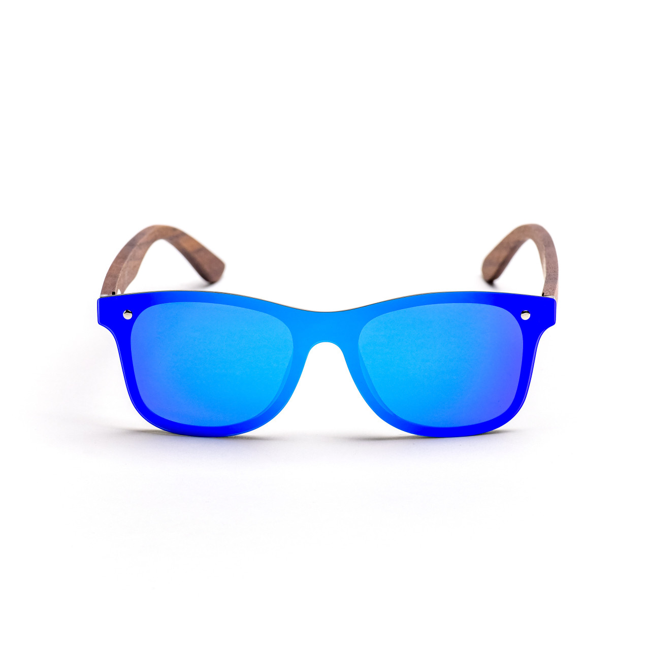 Brýle Gloss – modré čočky + tmavý ořech