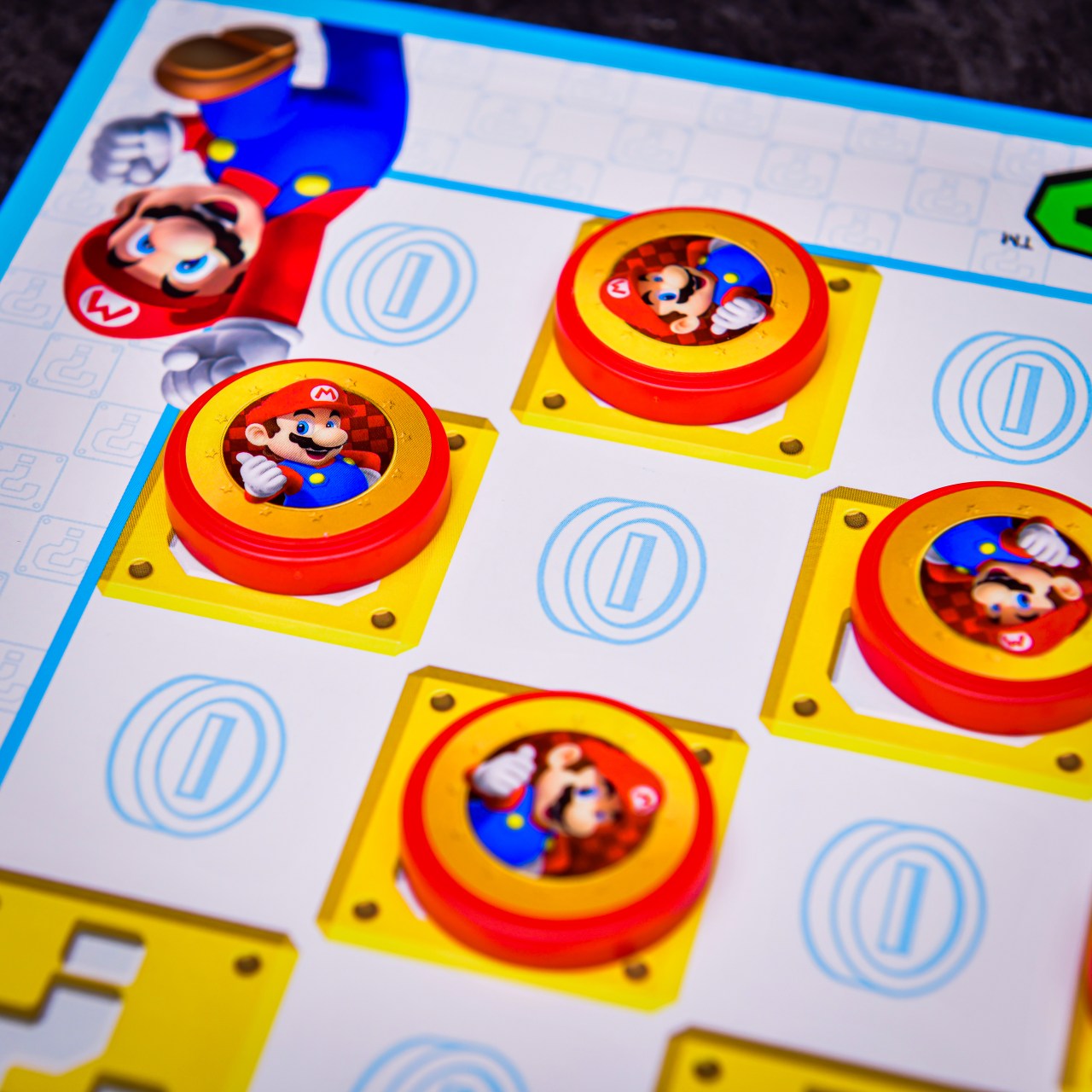 Super Mario Boardgame Checkers & Tic-Tac-Toe - Dáma Super Mario