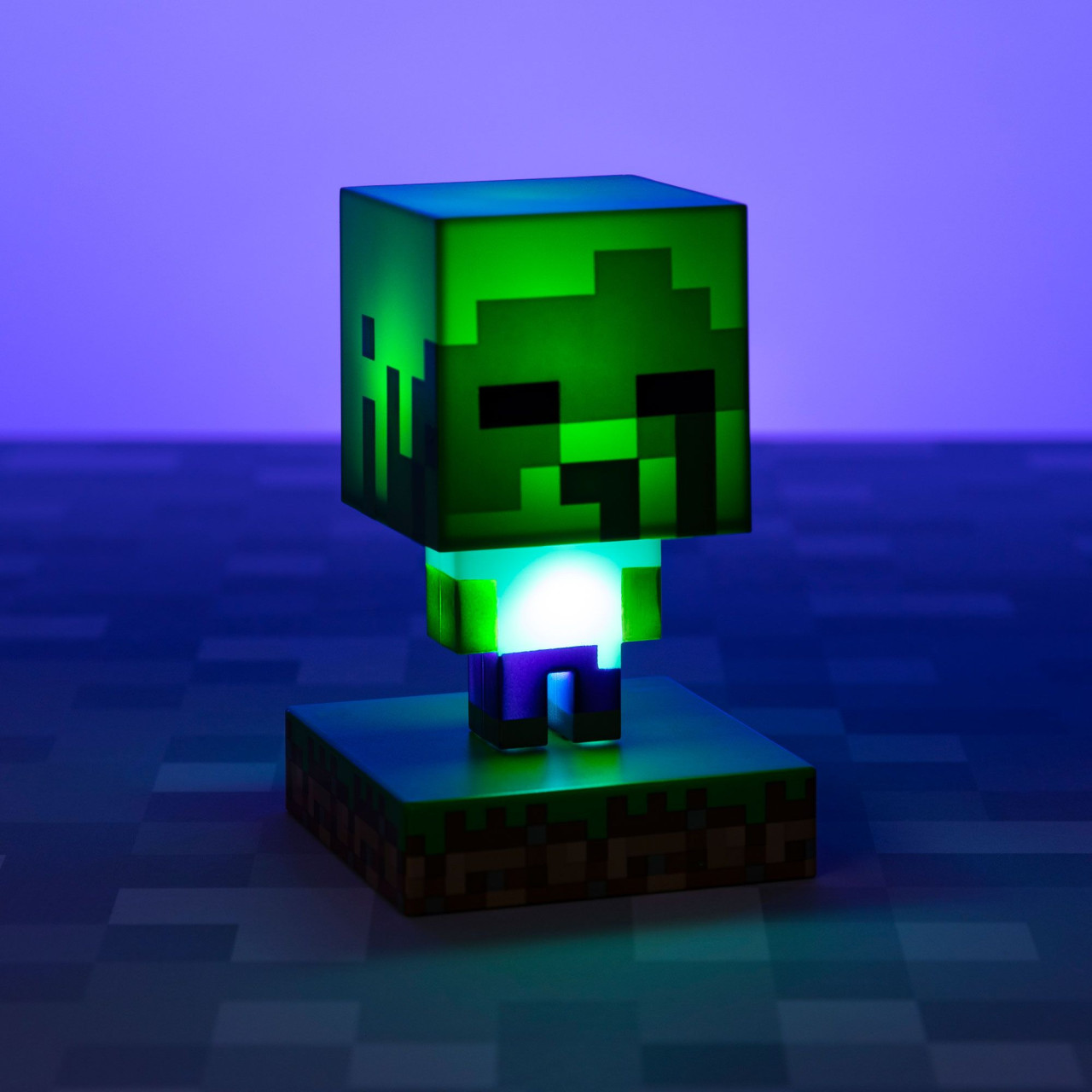 Minecraft 3D Icons Zombie light - lampa Paladone