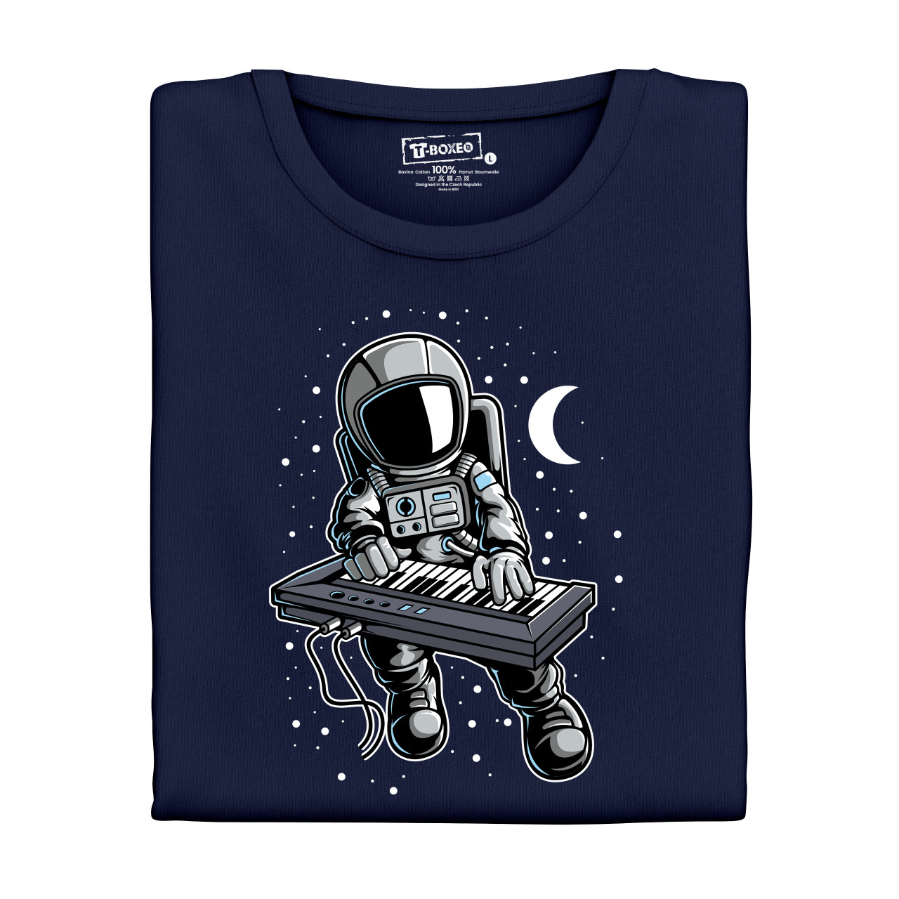 Dámské tričko s potiskem “Astronaut s keyboardem”
