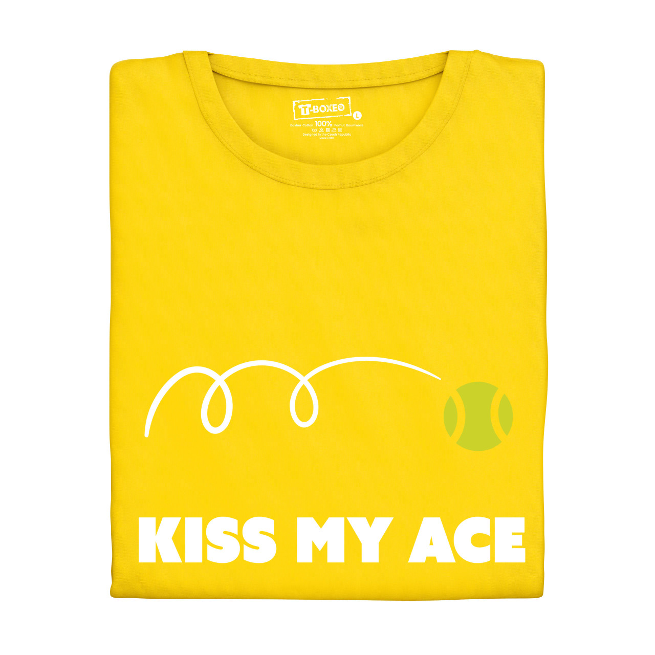 Dámské tričko s potiskem "Kiss my ace"