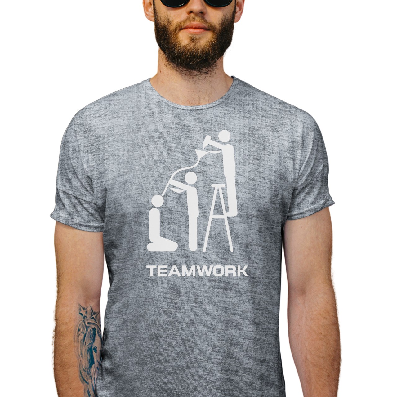 Pánské tričko s potiskem “Teamwork”
