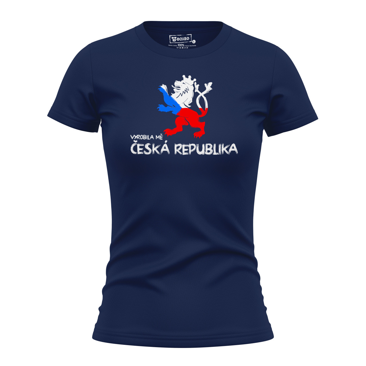 Dámské tričko s potiskem “Vyrobila mě Česká republika” 