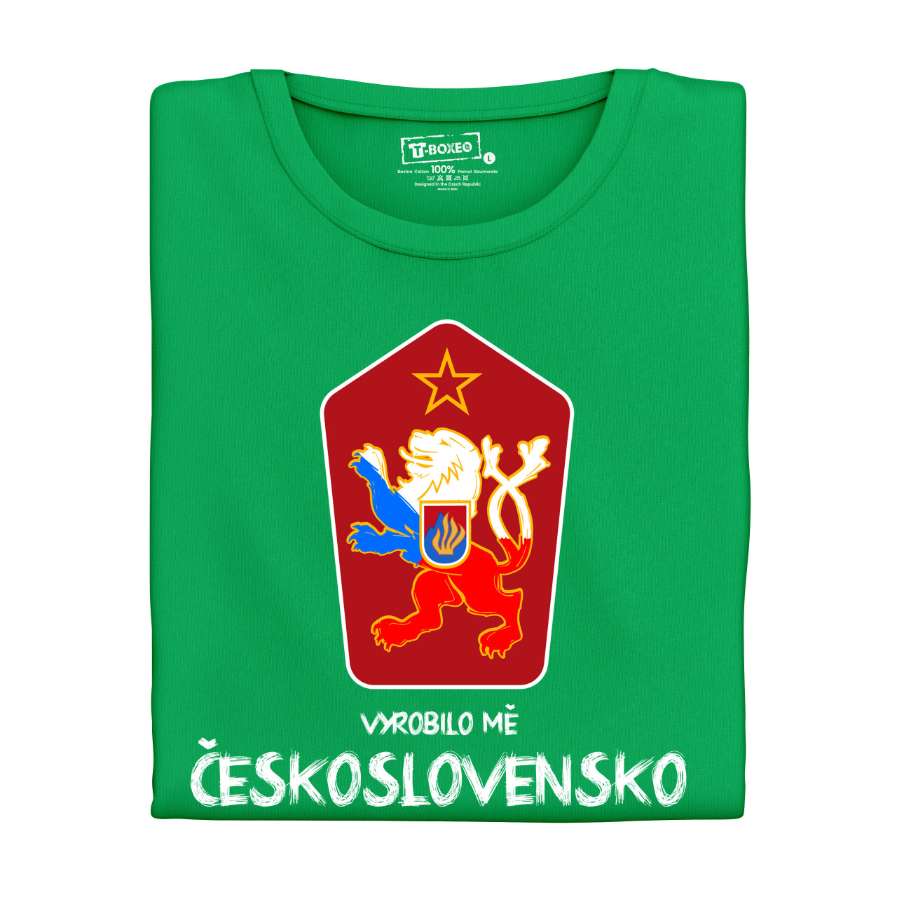 Dámské tričko s potiskem “Vyrobilo mě Československo”