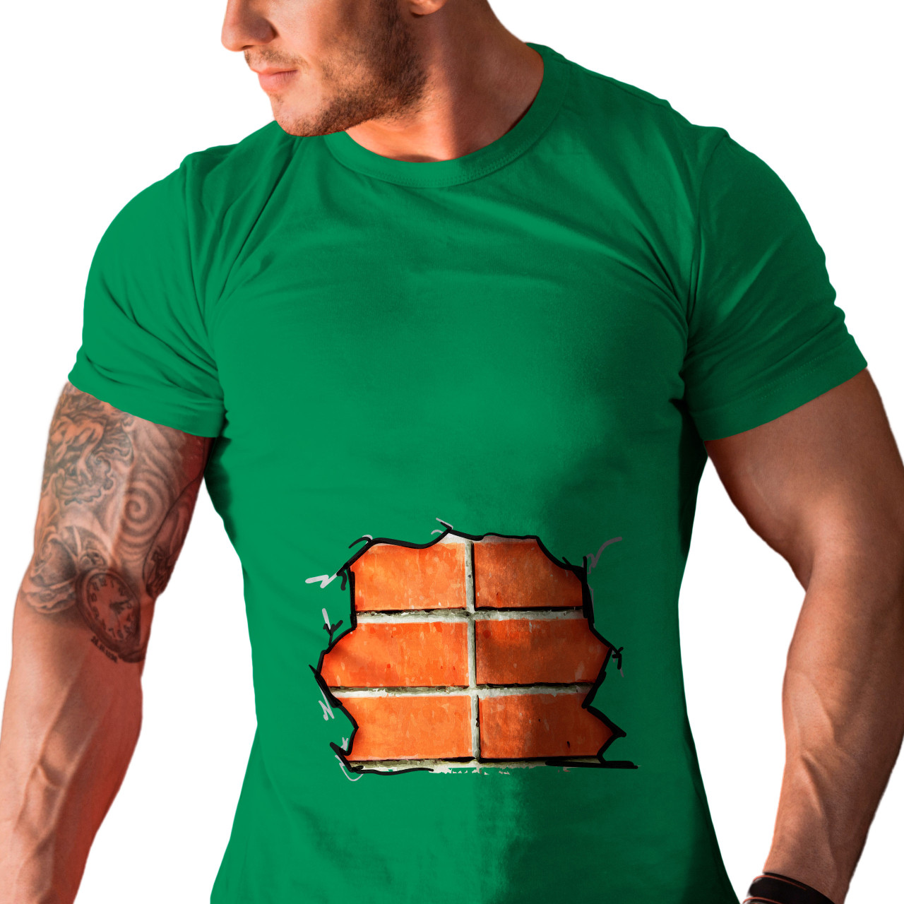 Pánské tričko s potiskem “Pekáč buchet z cihel”