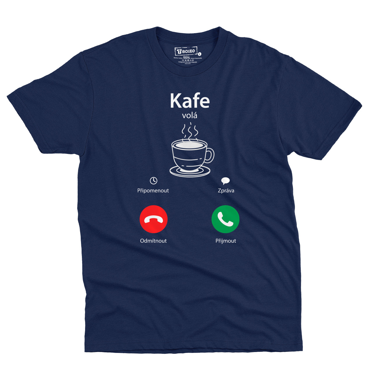 Pánské tričko s potiskem “Káva volá”