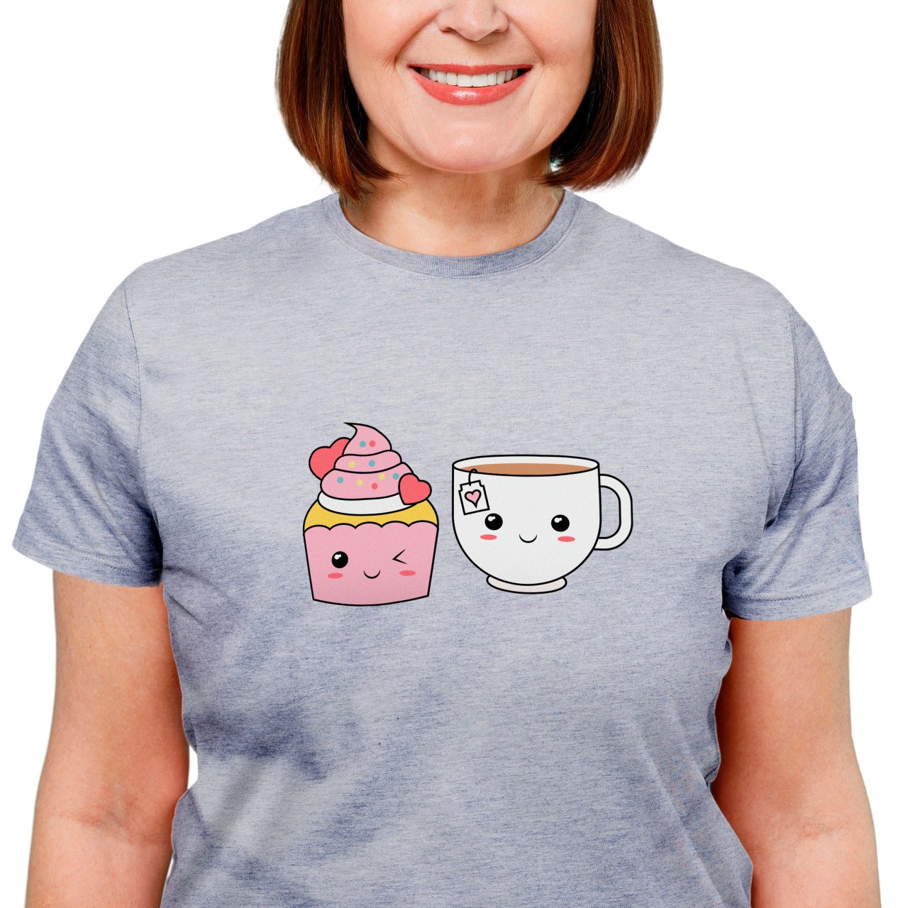 Dámské tričko “Kamarádi cupcake a čaj”