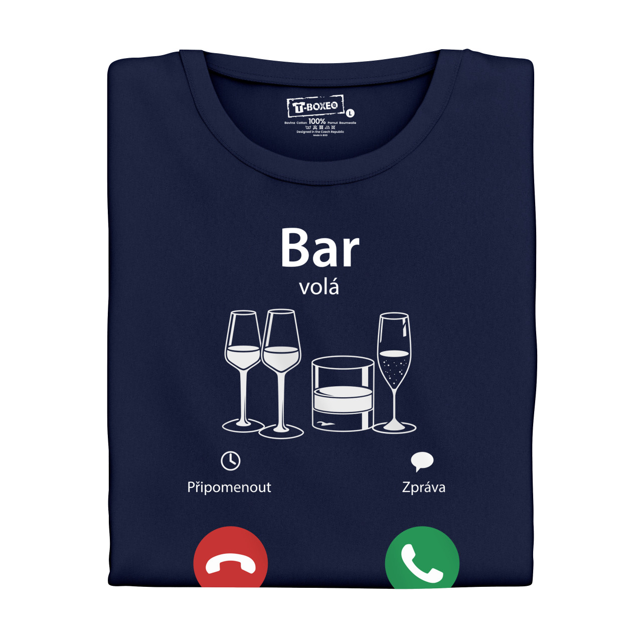 Pánské tričko s potiskem "Bar volá"