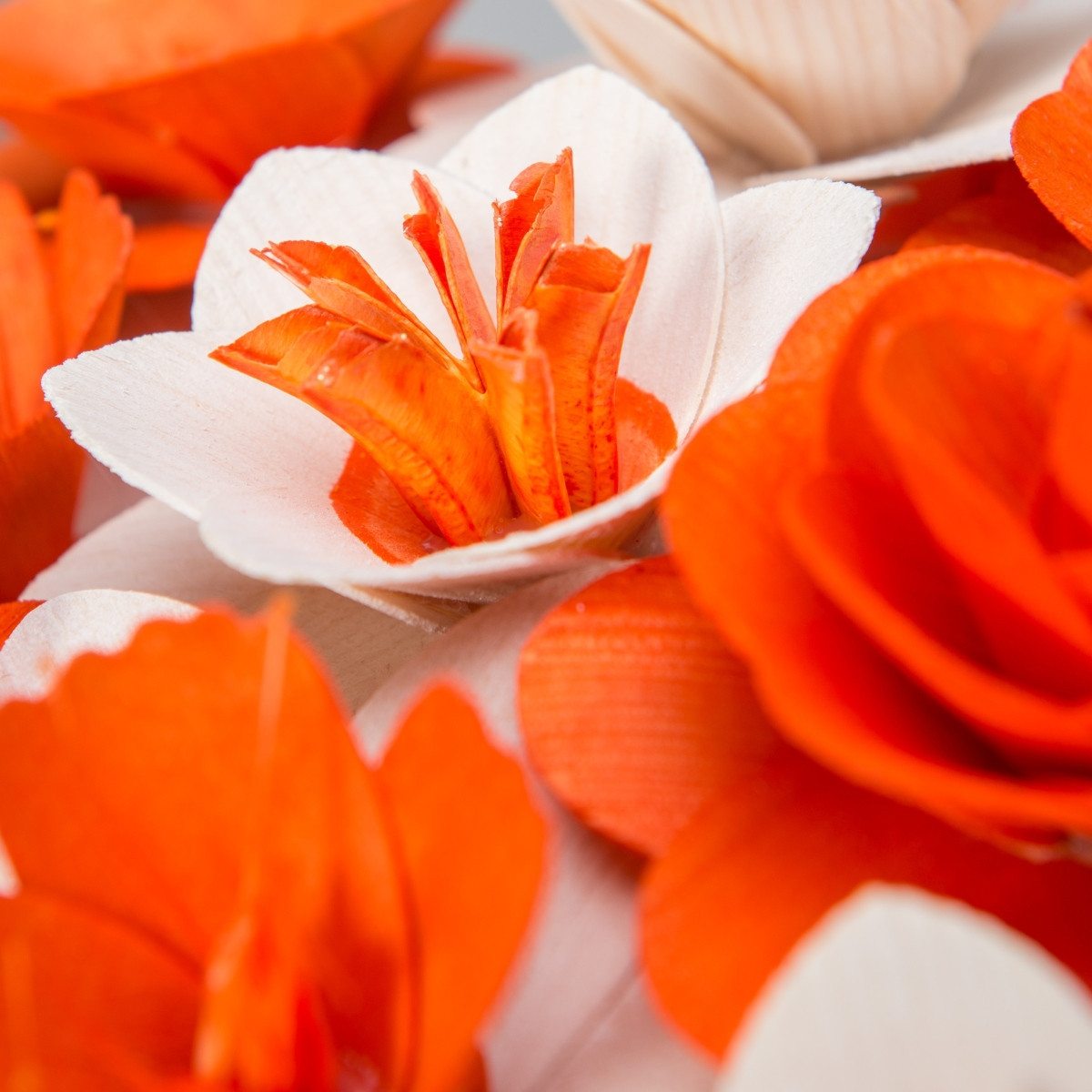 Malá kytice oranžová – 21 ks