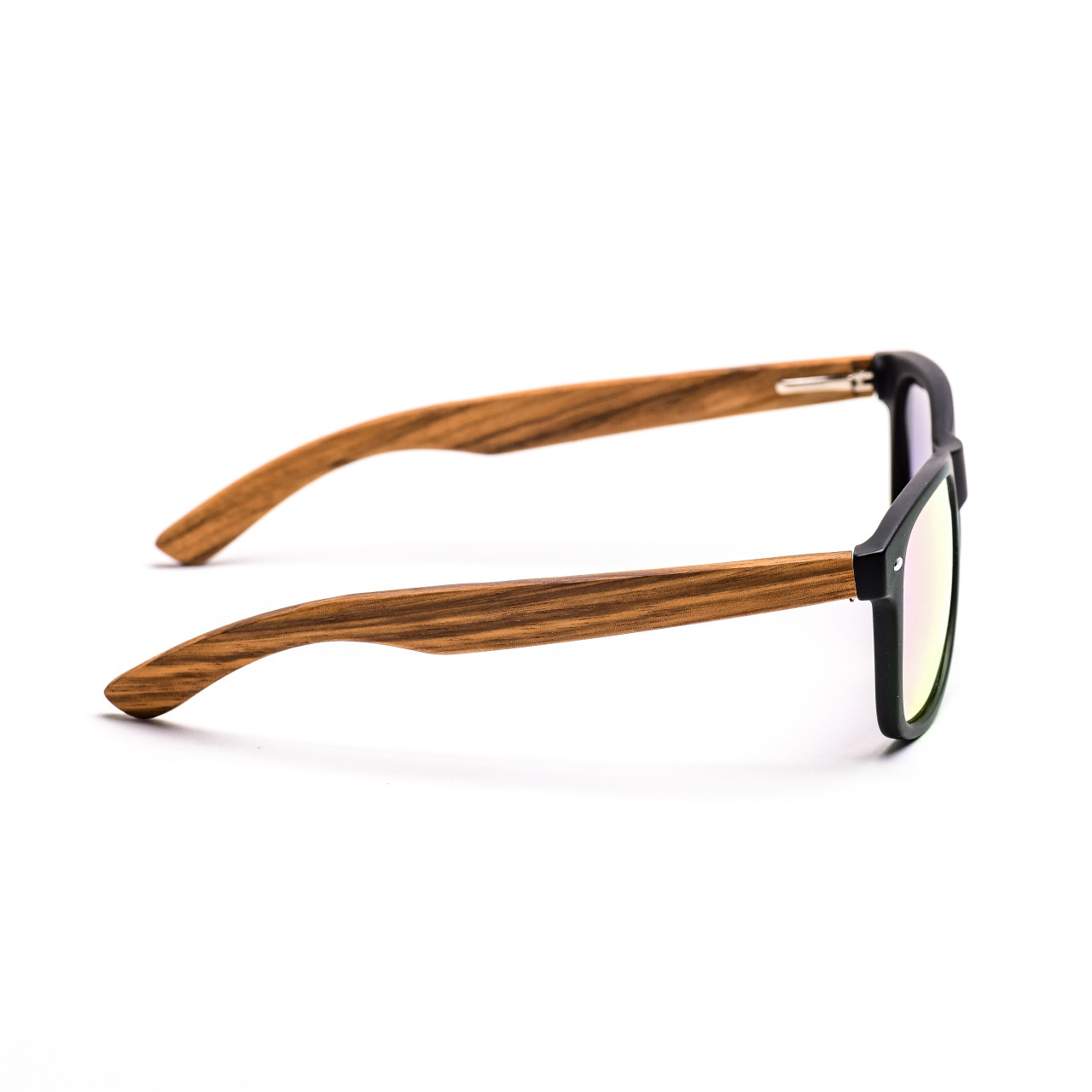 Brýle Classic –  zlaté čočky + černé obroučky + zebra