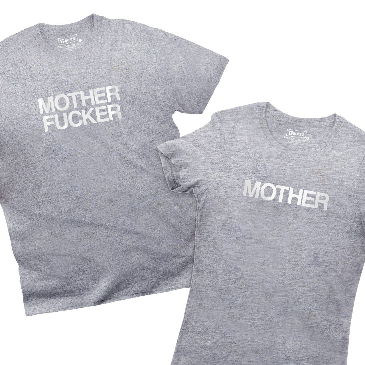 Trička pro páry s potiskem “Motherfucker & Mother”