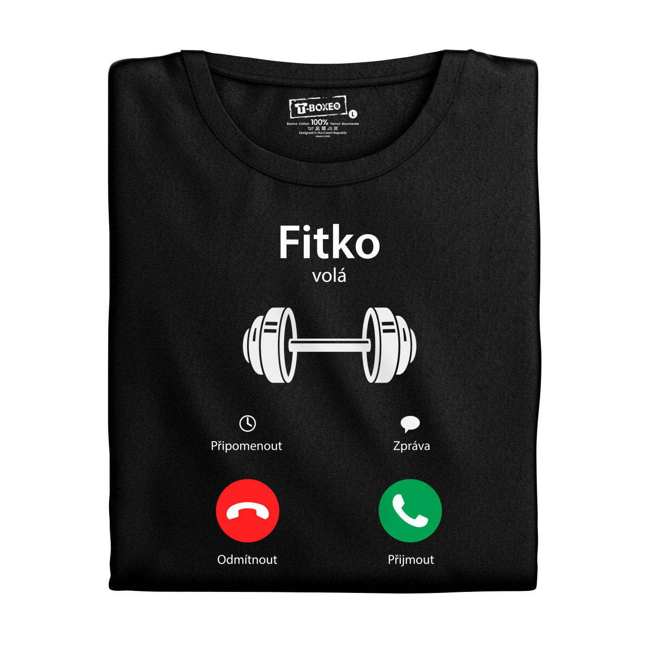 Pánské tričko s potiskem “Fitness volá”