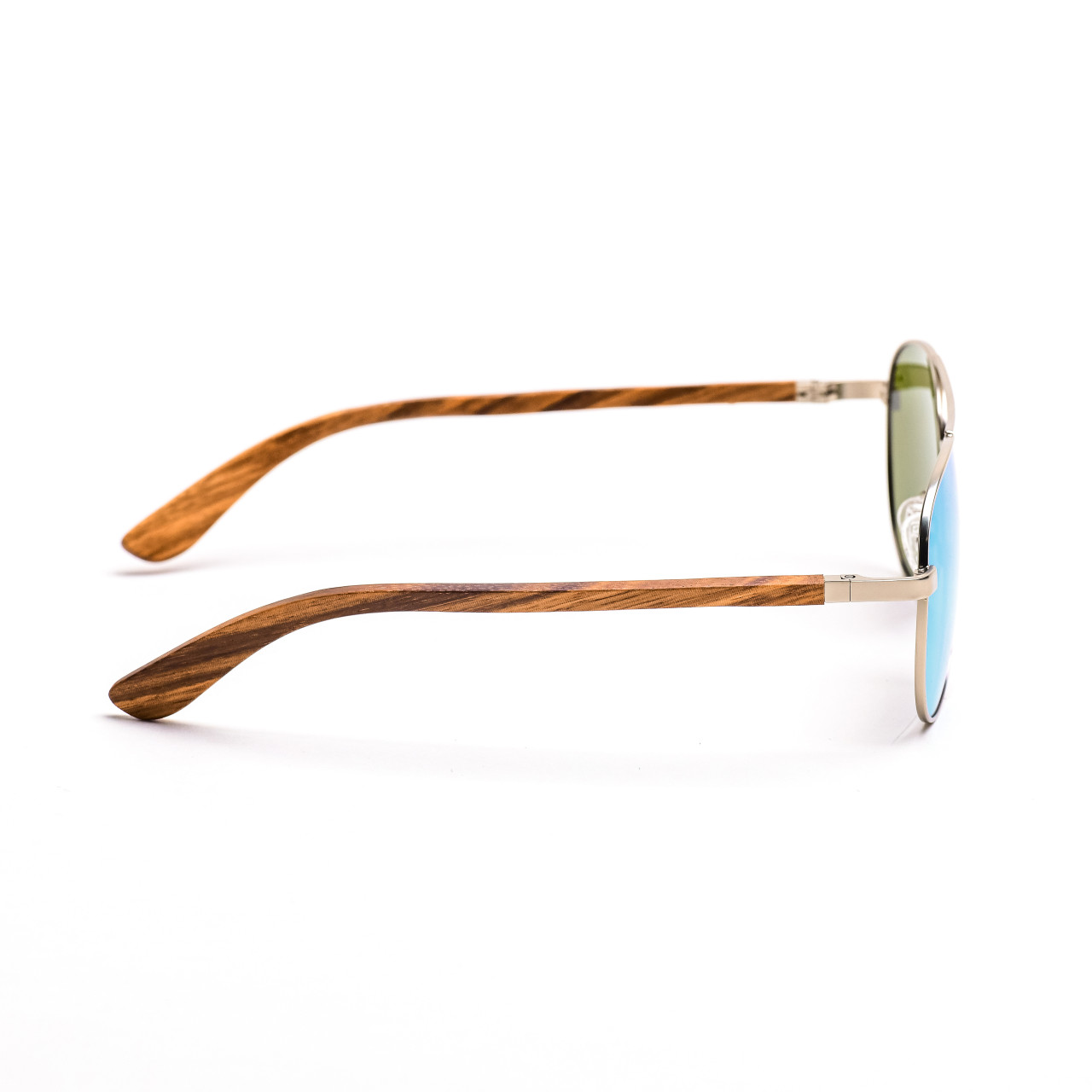 Brýle Aviator – modrozelené čočky + zebra
