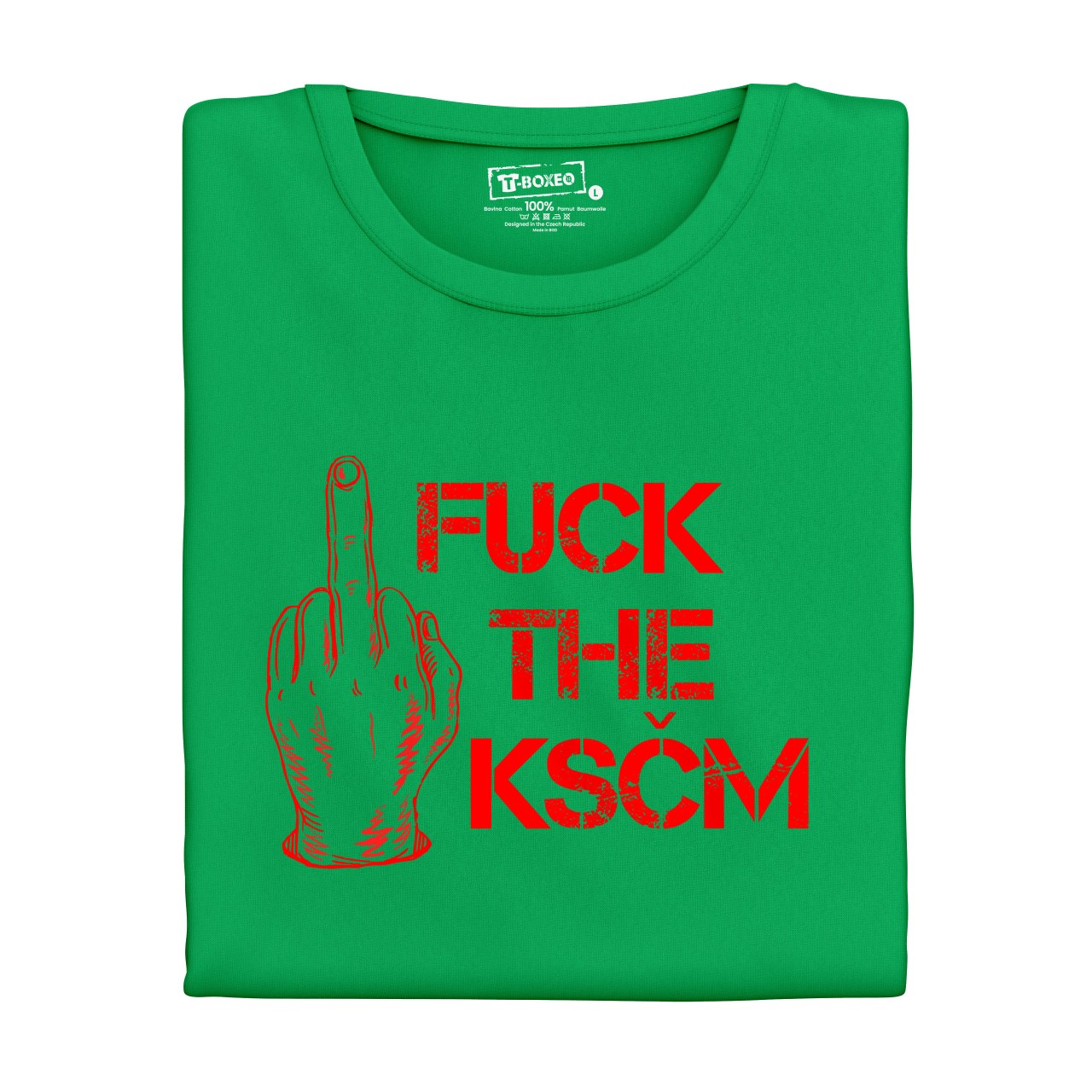 Dámské tričko s potiskem “Fuck the KSČM”