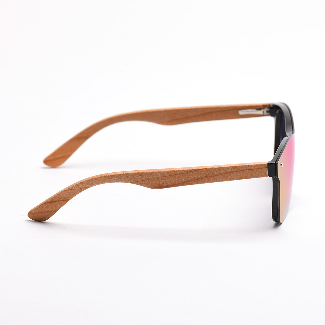 Dřevěné sluneční brýle Luxury – tmavě růžové, třešeň