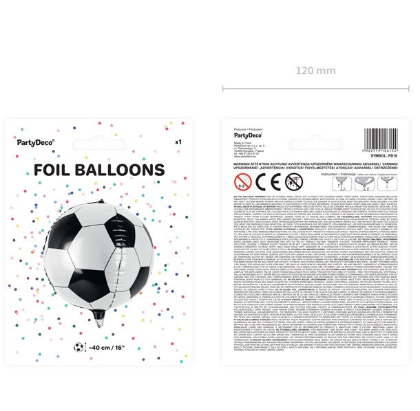 Fóliový balónek - Fotbalový míč 40cm