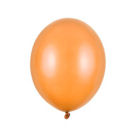 Latexový balónek - Metalická oranžová 27cm 10 ks