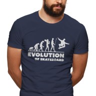 Pánské tričko s potiskem "Evoluce Skateboardisty"