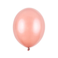 Latexový balónek - Metalická Rose gold 27cm - 50 ks