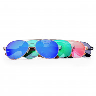 Brýle Aviator – růžové čočky + zebra