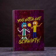 Rick & Morty Notebook Get Schwifty - Zapisník Rick and Morty fialový (SDTWRN24662)
