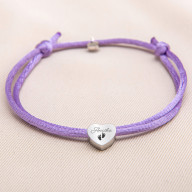 Dámský DVOJITÝ náramek se ŠŇŮRKOU a TEXTEM na přání na 1 KOMPONENT - 4 komponenty - HVĚZDIČKA, SRDÍČKO, KOLEČKO, TUBUS [1a]