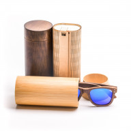 Brýle Wood – modré čočky + tmavý ořech