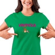 Dámské tričko s potiskem “Vínopička”