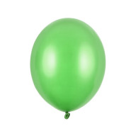 Latexový balónek - Metalická zelená 27cm - 50 ks