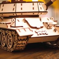 Dřevěný skládací 3D model - Tank T-34