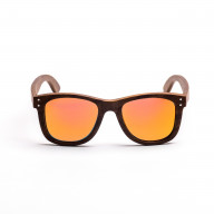 Brýle Wood – oranžové čočky + tmavý ořech