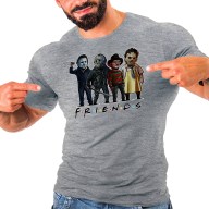 Pánské tričko s potiskem “Friends, hororová čtyřka"