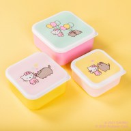 Svačinový box 3ks Pusheen & Hello Kitty (1002744)